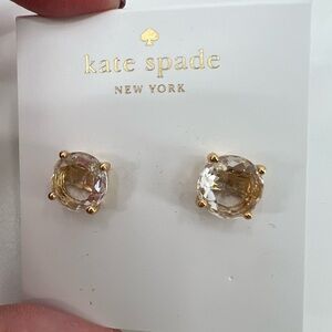 Kate Spade Gumdrop Clear CZ‎ Stud Earrings